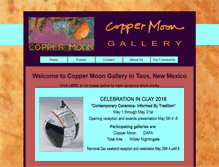 Tablet Screenshot of coppermoongallerytaos.com
